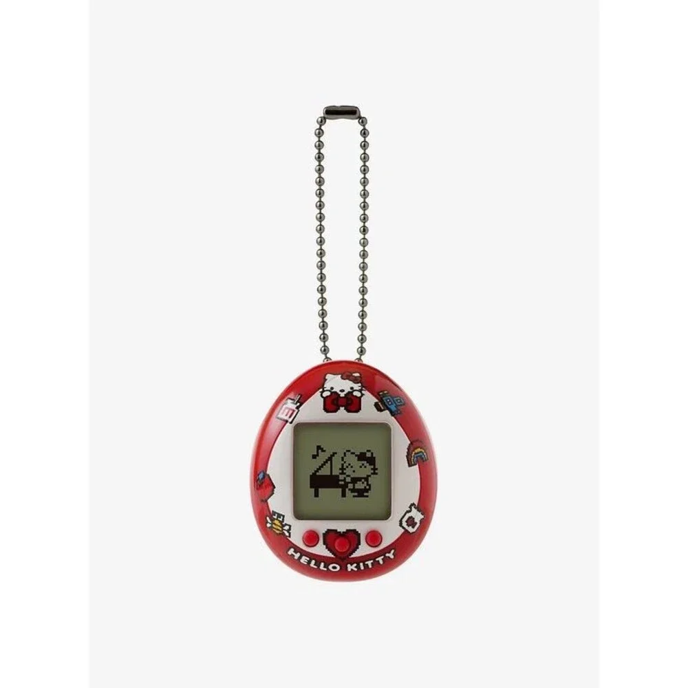 Bandai x Sanrio Tamagotchi Red Hello Kitty Bows mini game pet keychain (42892)